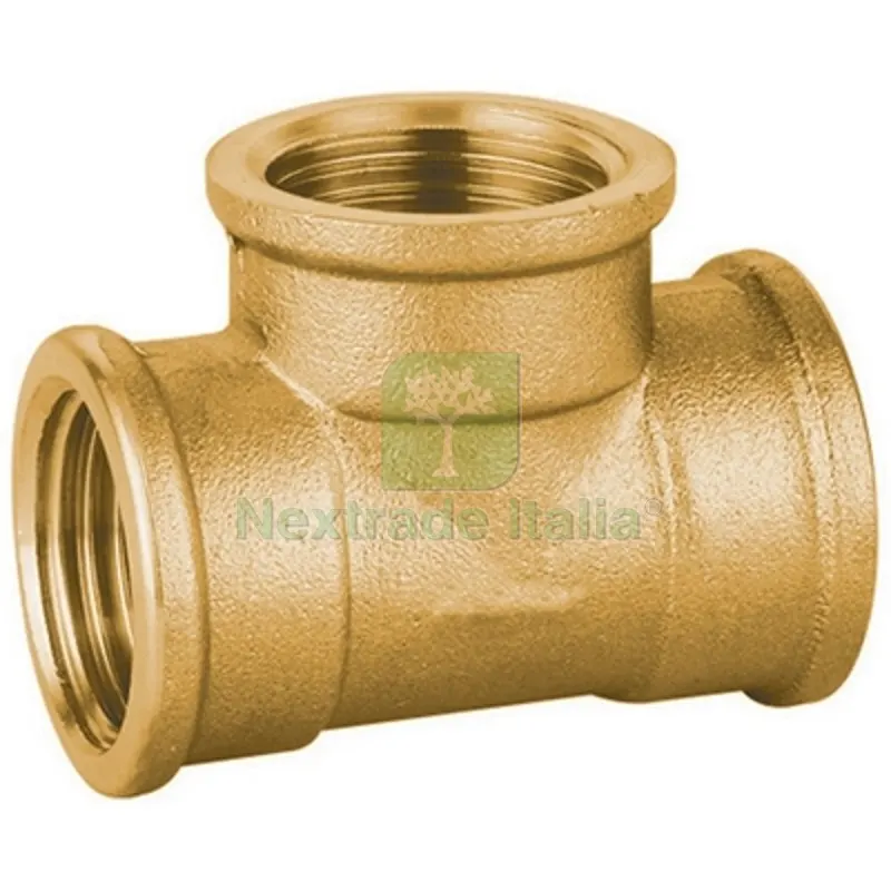 TEE FF IN OTTONE GIALLO PESANTE IBP 1/2" — Tubi e raccordi — rif. FERX.DIA319-BP8130-04 TEE FF IN OTTONE GIALLO PESANTE IBP 1/2" — Tubi e raccordi — rif. FERX.DIA319-BP8130-04