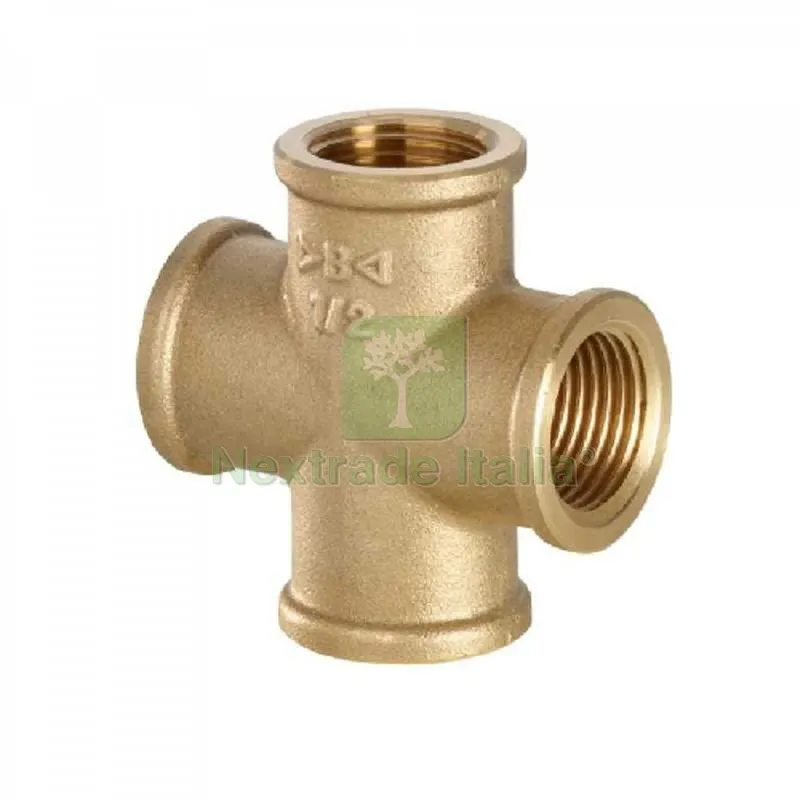 CROCE FEMMINA OTTONE 3/4" — Tubi e raccordi — rif. FERX.DIA319-BP8180-05
