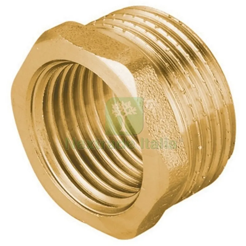 RIDUZIONE MF IN OTTONE GIALLO PESANTE IBP 1"1/2 x 1"1/4 — Tubi e raccordi — rif. FERX.DIA319-BP8241-0807