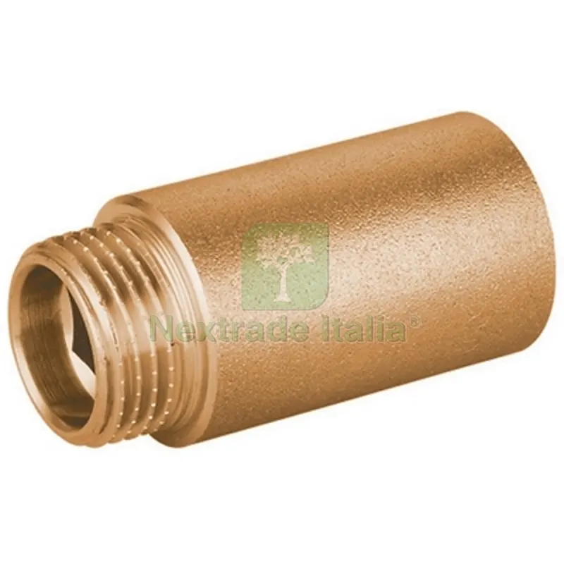 PROLUNGA FILETTATA MF IN OTTONE GIALLO PESANTE IBP 1/2 x 40 — Minuteria metallica — rif. FERX.DIA319-BP8540-0440