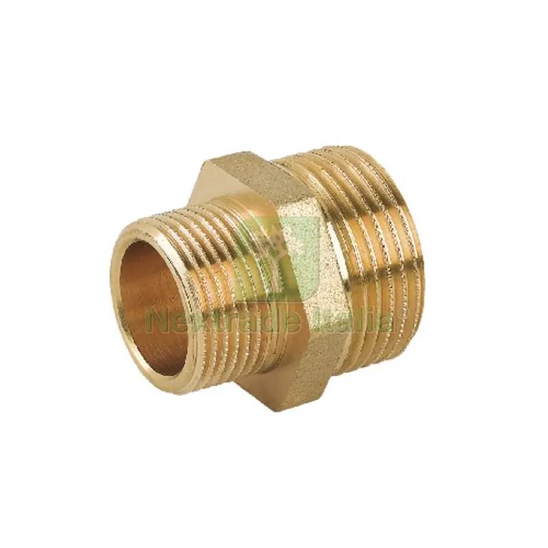 NIPPLE DOPPIO RIDOTTO MM IN OTTONE GIALLO 1/4" x 1/2" — Tubi e raccordi — rif. FERX.DIA319-C004-0204 NIPPLE DOPPIO RIDOTTO MM IN OTTONE GIALLO 1/4" x 1/2" — Tubi e raccordi — rif. FERX.DIA319-C004-0204