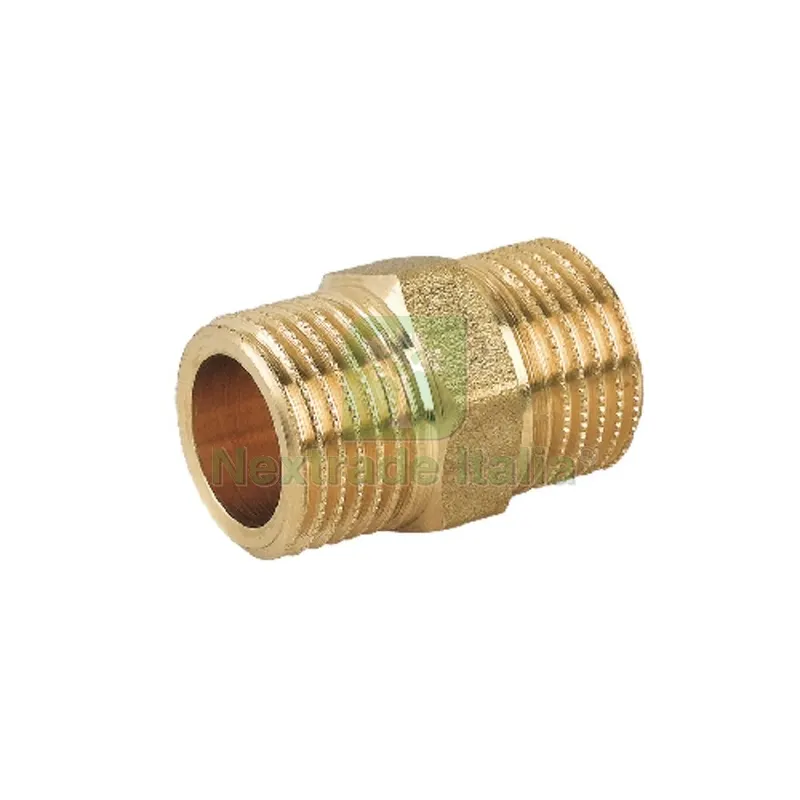 NIPPLE DOPPIO PROLUNGATO MM IN OTTONE GIALLO 1" — Interruttori e prese — rif. FERX.DIA319-C013-06 NIPPLE DOPPIO PROLUNGATO MM IN OTTONE GIALLO 1" — Interruttori e prese — rif. FERX.DIA319-C013-06