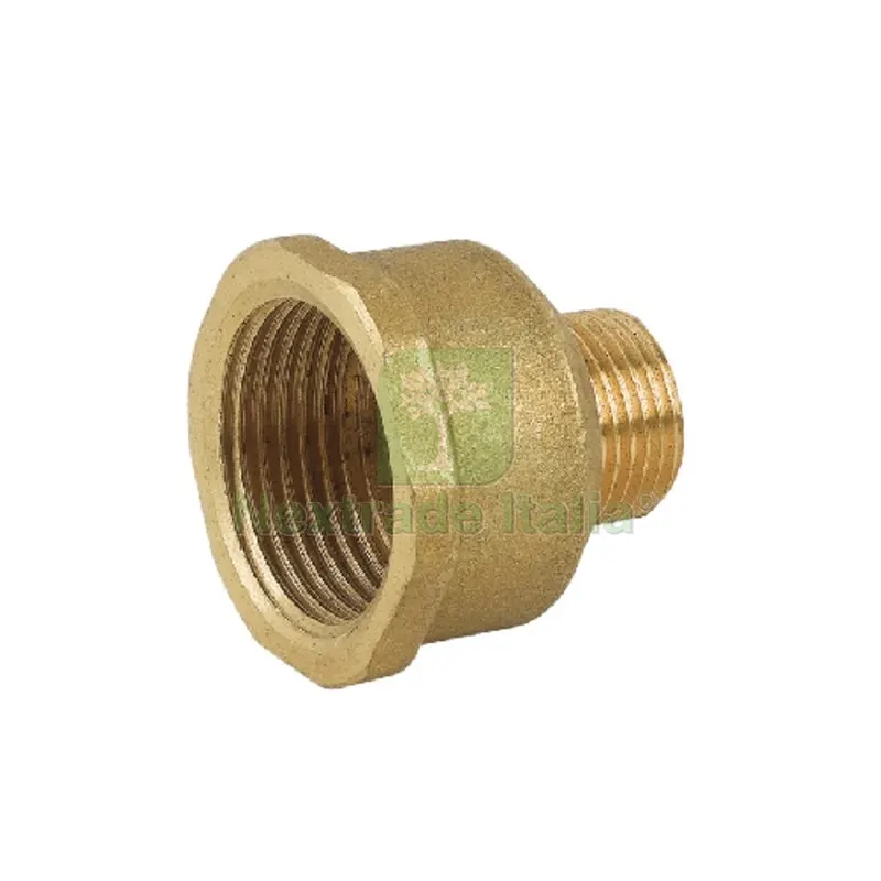 MANICOTTO RIDOTTO FM IN OTTONE GIALLO 1/2" x 1/4" — Tubi e raccordi — rif. FERX.DIA319-C023-0402