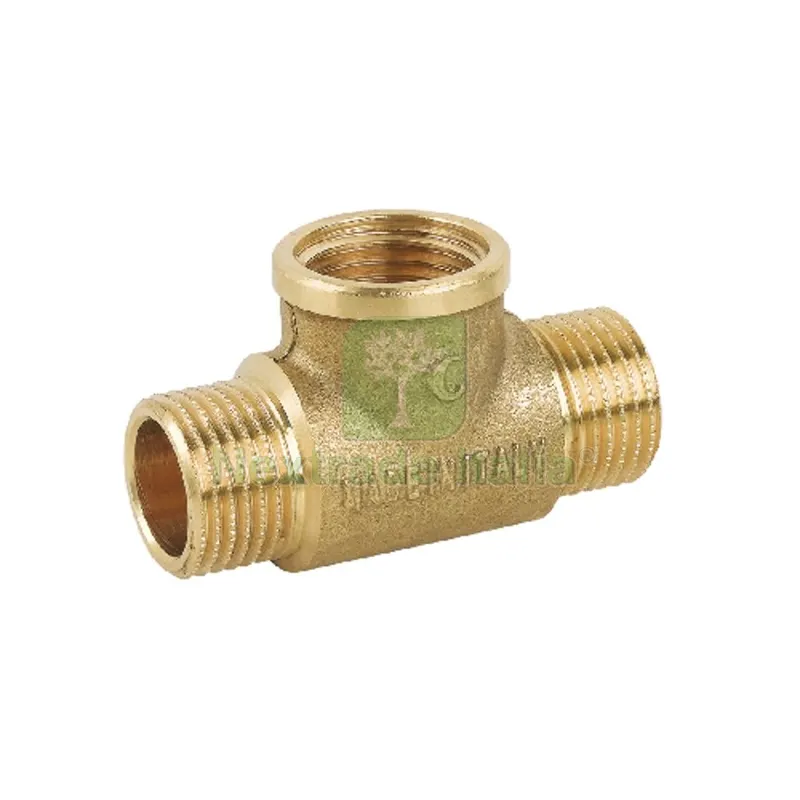 TEE MFM IN OTTONE GIALLO 1/2" — Tubi e raccordi — rif. FERX.DIA319-C031-04 TEE MFM IN OTTONE GIALLO 1/2" — Tubi e raccordi — rif. FERX.DIA319-C031-04