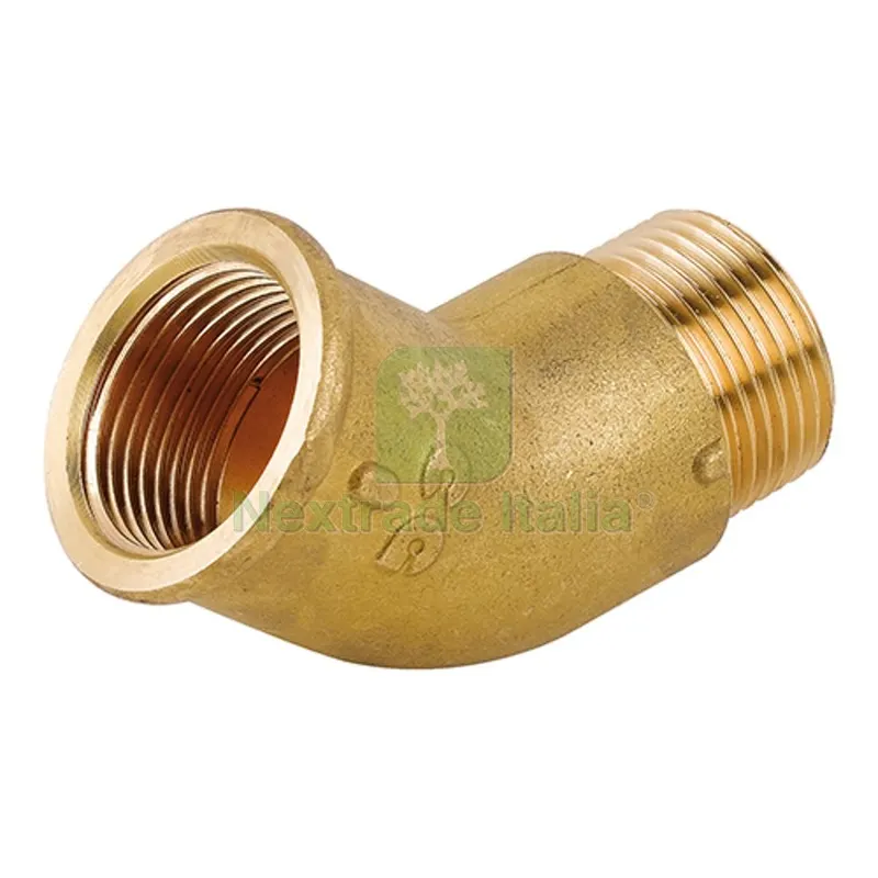 GOMITO 45° MF IN OTTONE GIALLO 1" — Tubi e raccordi — rif. FERX.DIA319-C056-06