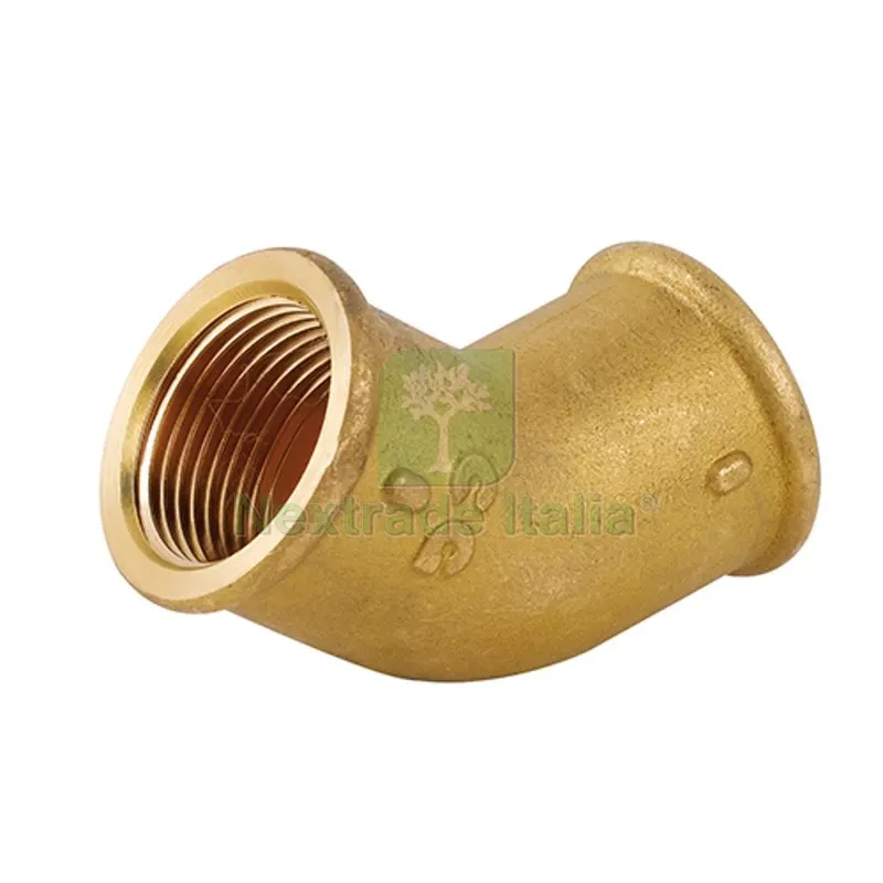 GOMITO 45° FF IN OTTONE GIALLO 1" — Tubi e raccordi — rif. FERX.DIA319-C057-06 GOMITO 45° FF IN OTTONE GIALLO 1" — Tubi e raccordi — rif. FERX.DIA319-C057-06