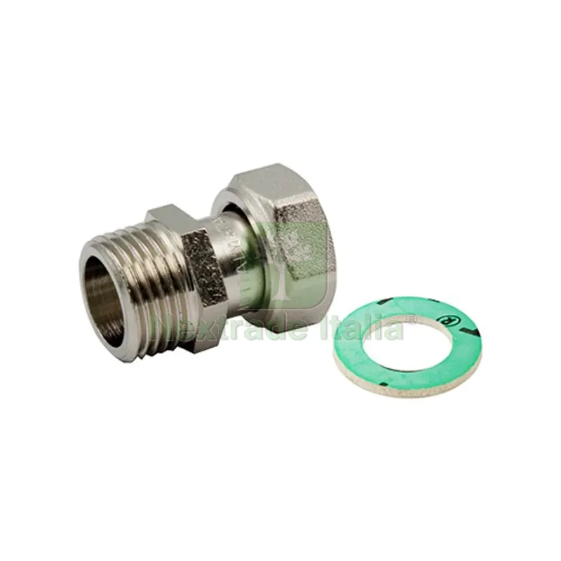 Raccordo Diritto NI M-F con Girello e Guarnizione Piana 1/2 x 1/2 — Guarnizioni e tenute — rif. FERX.DIA319-R1525N-04 Raccordo Diritto NI M-F con Girello e Guarnizione Piana 1/2 x 1/2 — Guarnizioni e tenute — rif. FERX.DIA319-R1525N-04