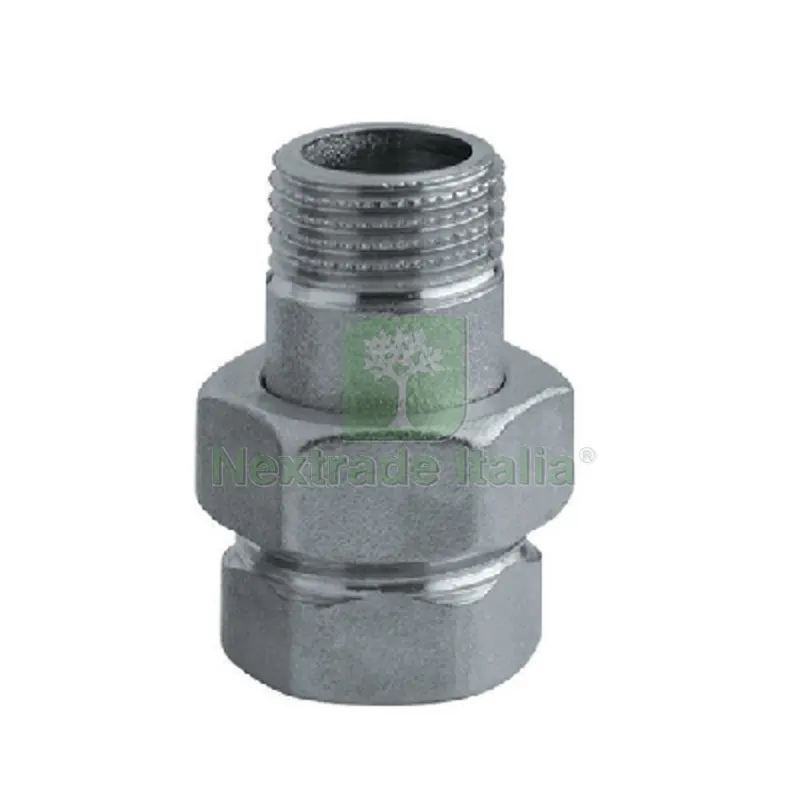 RACCORDO DIRITTO 3 PEZZI NICHELATO 3/4" Cromo — Tubi e raccordi — rif. FERX.DIA319-R7402-05