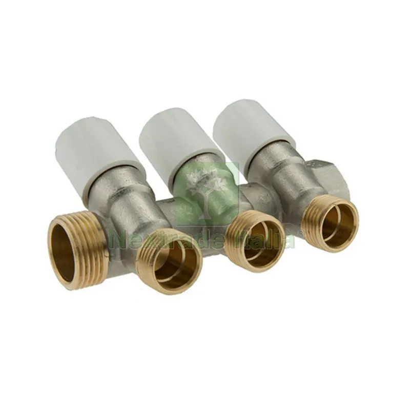 COLLETTORE DI DISTRIBUZIONE CON VITONI DI CHIUSURA 1" x 1/2 2 Vie — Tubi e raccordi — rif. FERX.DIA320-1105-06042 COLLETTORE DI DISTRIBUZIONE CON VITONI DI CHIUSURA 1" x 1/2 2 Vie — Tubi e raccordi — rif. FERX.DIA320-1105-06042
