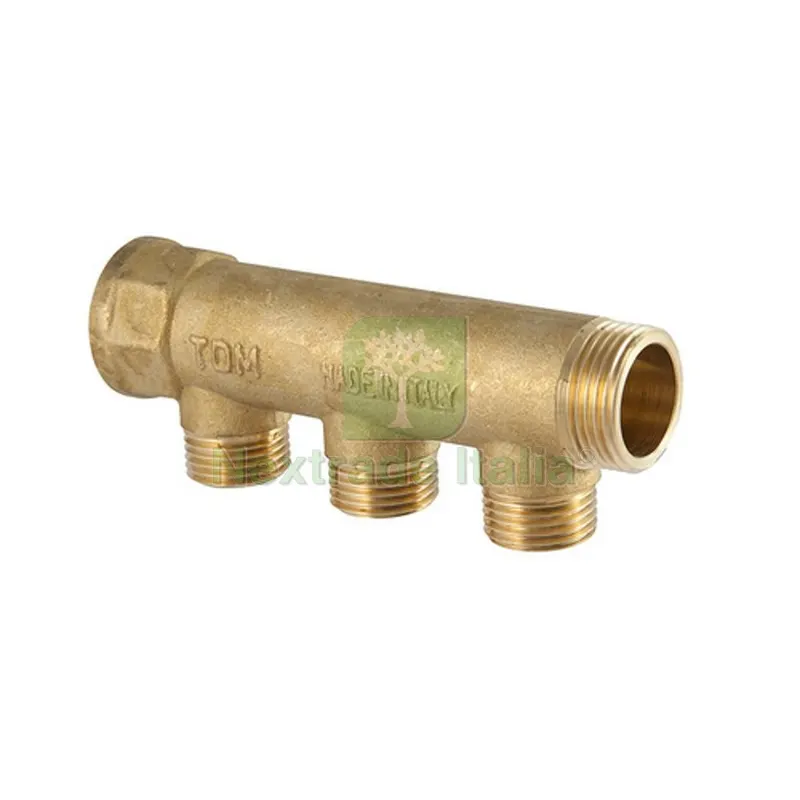 COLLETTORE LINEARE IN OTTONE GIALLO 3/4 x 1/2 2 Vie — Tubi e raccordi — rif. FERX.DIA320-1110-05042