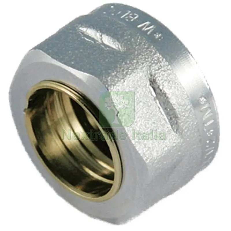 Dado Cromato con Ogiva e Guarnizione per Tubo Rame 1/2" x 12 — Guarnizioni e tenute — rif. FERX.DIA320-1240K-0412 Dado Cromato con Ogiva e Guarnizione per Tubo Rame 1/2" x 12 — Guarnizioni e tenute — rif. FERX.DIA320-1240K-0412