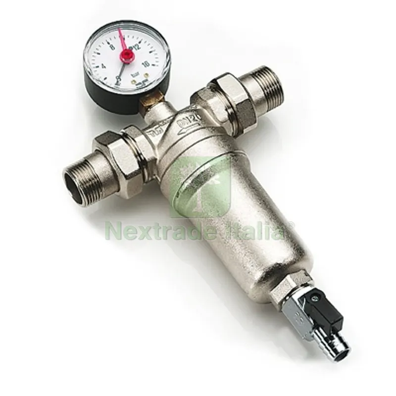 FILTRO AUTOPULENTE CON ATTACCHI A BOCCHETTONE 1/2" — Protezioni corpo — rif. FERX.DIA320-3130N-04
