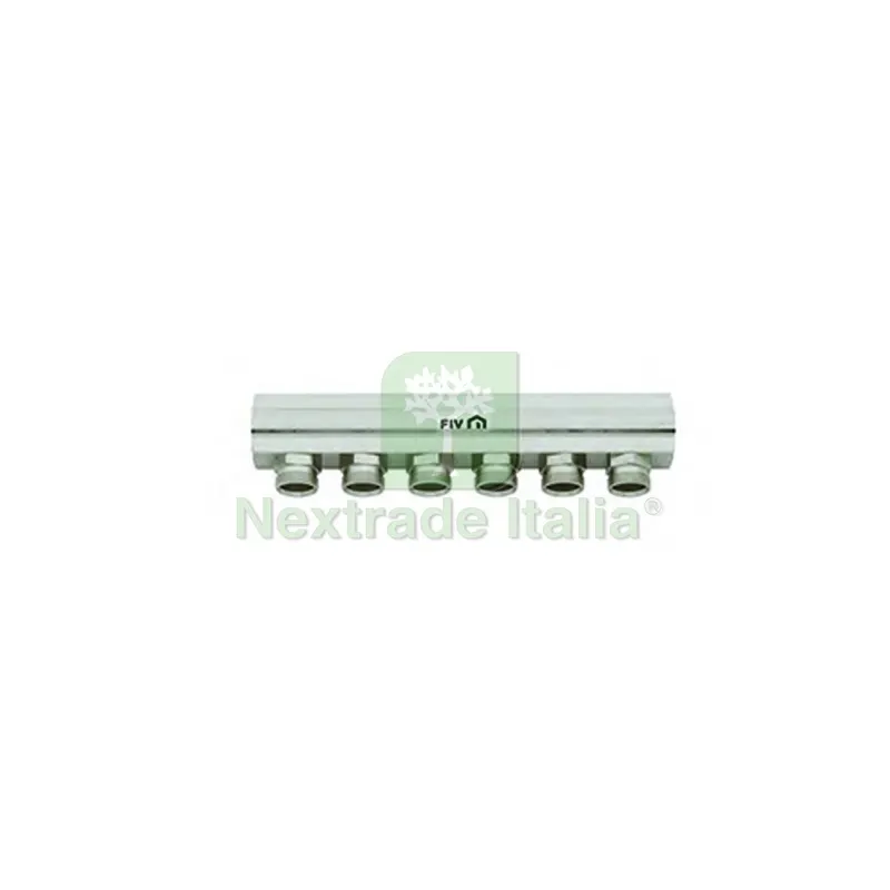 COLLETTORE DI DISTRIBUZIONE 3/4" DERIVAZIONI 24X19 INT. 36 3/4 x 10 Vie L. 373 mm — Tubi e raccordi — rif. FERX.DIA320-51325-0510 COLLETTORE DI DISTRIBUZIONE 3/4" DERIVAZIONI 24X19 INT. 36 3/4 x 10 Vie L. 373 mm — Tubi e raccordi — rif. FERX.DIA320-51325-0510
