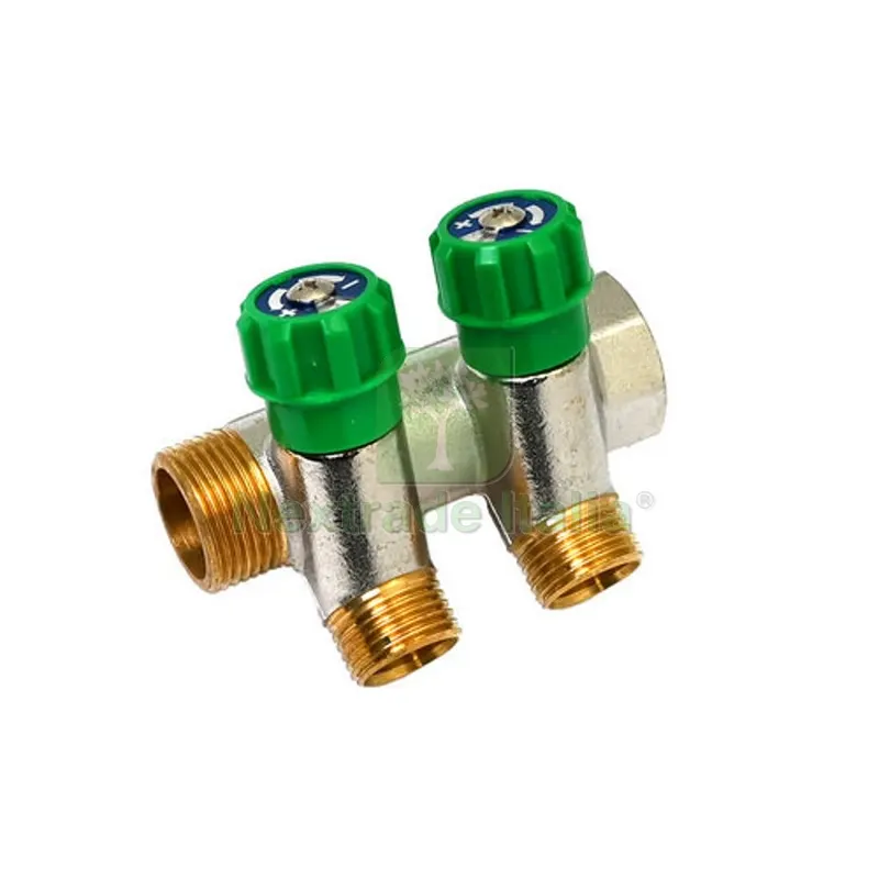 COLLETTORE LINEARE CON RUBINETTI D'ARRESTO 2 DERIVAZIONI IMPEX 3/4 x 1/2 — Tubi e raccordi — rif. FERX.DIA320-B18662