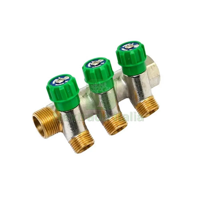 COLLETTORE LINEARE CON RUBINETTI D'ARRESTO 3 DERIVAZIONI IMPEX 3/4 x 1/2 — Tubi e raccordi — rif. FERX.DIA320-B18663 COLLETTORE LINEARE CON RUBINETTI D'ARRESTO 3 DERIVAZIONI IMPEX 3/4 x 1/2 — Tubi e raccordi — rif. FERX.DIA320-B18663