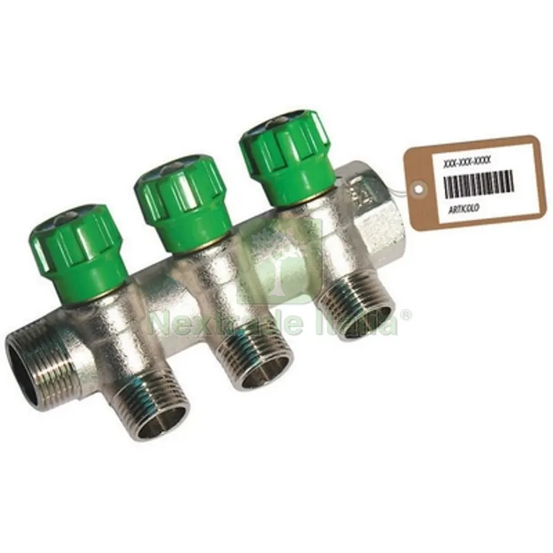 COLLETTORE LINEARE CON RUBINETTI D'ARRESTO 3 DERIVAZIONI IMPEX F-BRICO 3/4 x 1/2 — Tubi e raccordi — rif. FERX.DIA320-B18663F COLLETTORE LINEARE CON RUBINETTI D'ARRESTO 3 DERIVAZIONI IMPEX F-BRICO 3/4 x 1/2 — Tubi e raccordi — rif. FERX.DIA320-B18663F