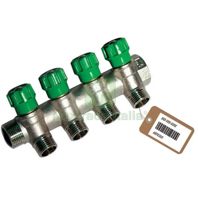 COLLETTORE LINEARE CON RUBINETTI D'ARRESTO 4 DERIVAZIONI IMPEX F-BRICO 3/4 x 1/2 — Tubi e raccordi — rif. FERX.DIA320-B18664F COLLETTORE LINEARE CON RUBINETTI D'ARRESTO 4 DERIVAZIONI IMPEX F-BRICO 3/4 x 1/2 — Tubi e raccordi — rif. FERX.DIA320-B18664F