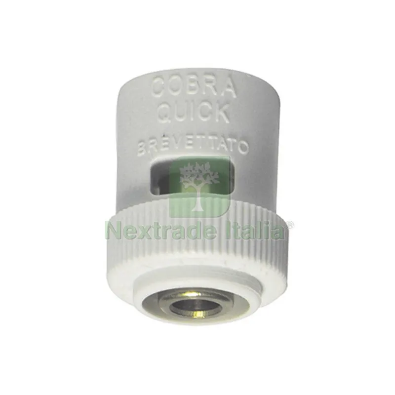 Adattatore Bianco per Innesto Tubo Multistrato *brevettato* 1/2 x 16 — Tubi e raccordi — rif. FERX.DIA320-C10B-0416