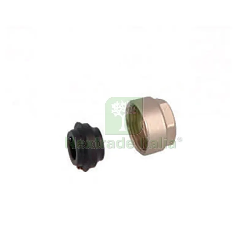 Dado Nichelato con Ogiva e Guarnizione per Tubo Rame EK 3/4"EK x 12 — Guarnizioni e tenute — rif. FERX.DIA320-G727H4-0512 Dado Nichelato con Ogiva e Guarnizione per Tubo Rame EK 3/4"EK x 12 — Guarnizioni e tenute — rif. FERX.DIA320-G727H4-0512