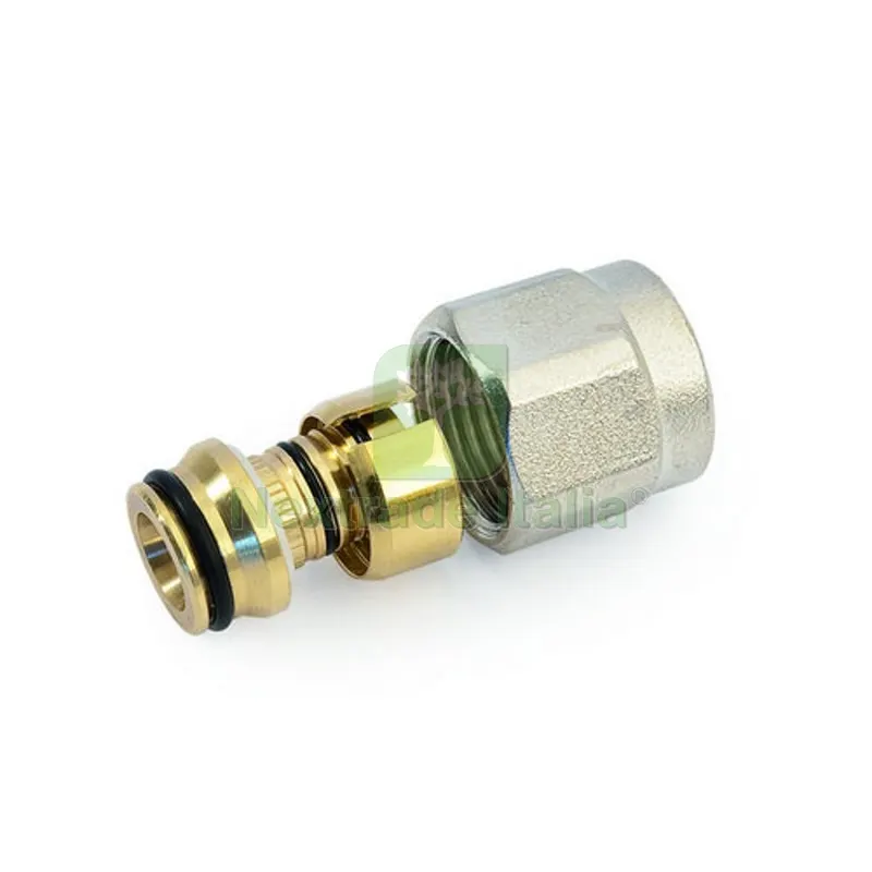 Dado Nichelato Ogiva e Inserto per Tubo Multistrato 5500 1/2x16 2.0 — Tubi e raccordi — rif. FERX.DIA320-G75500-0416