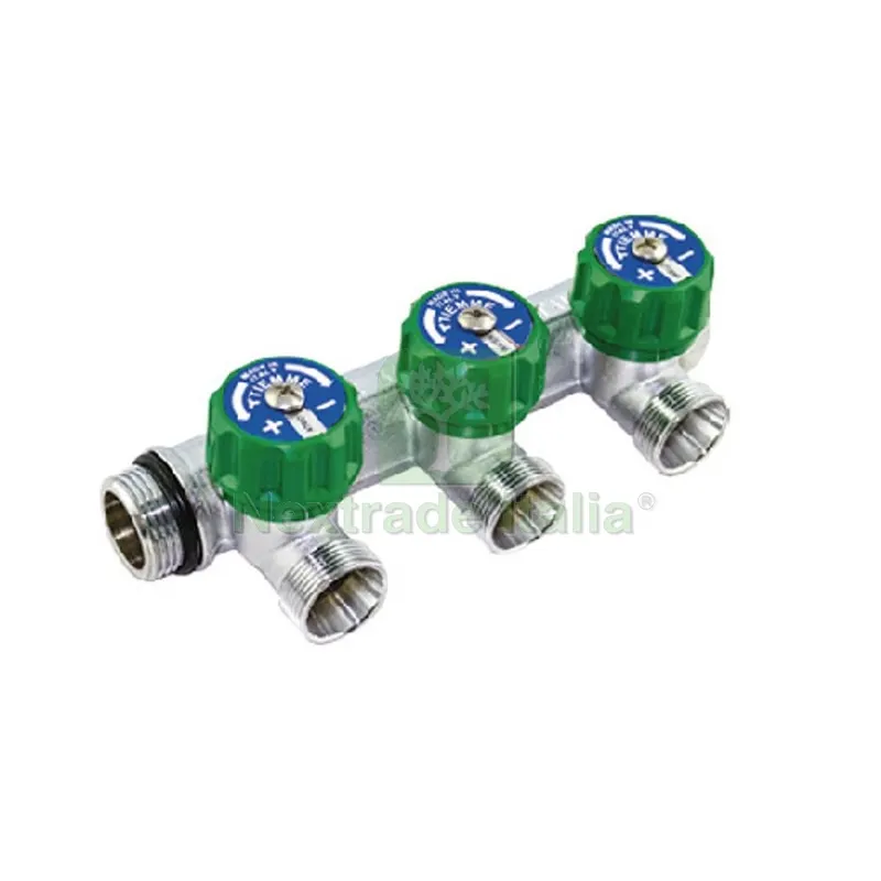 COLLETTORI CON RUBINETTI D'ARRESTO MAXIMA CORNER 3/4 2 vie 24x19fil D.16 — Rubinetti e valvole — rif. FERX.DIA320-K1871-0522419