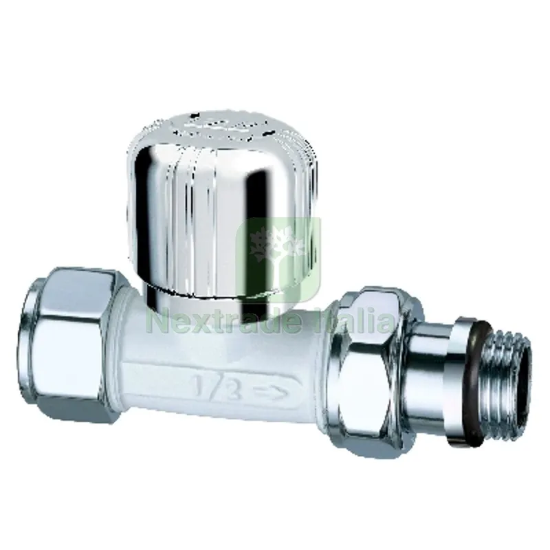 VALVOLA TERMOSTATIZZABILE DIRITTA BIANCO-CROMATA 3/8 — Rubinetti e valvole — rif. FERX.DIA321-0195-03 VALVOLA TERMOSTATIZZABILE DIRITTA BIANCO-CROMATA 3/8 — Rubinetti e valvole — rif. FERX.DIA321-0195-03