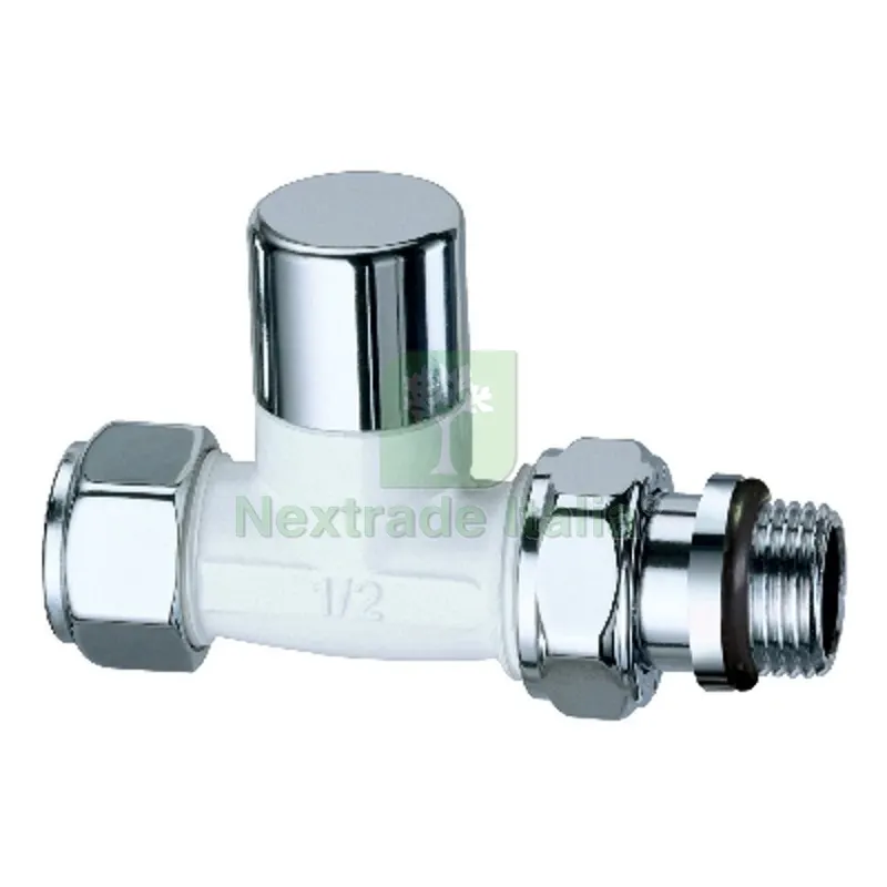 DETENTORE DIRITTO BIANCO-CROMATO COMPLETO DI CALOTTA 3/8 — Tubi e raccordi — rif. FERX.DIA321-0215-03 DETENTORE DIRITTO BIANCO-CROMATO COMPLETO DI CALOTTA 3/8 — Tubi e raccordi — rif. FERX.DIA321-0215-03