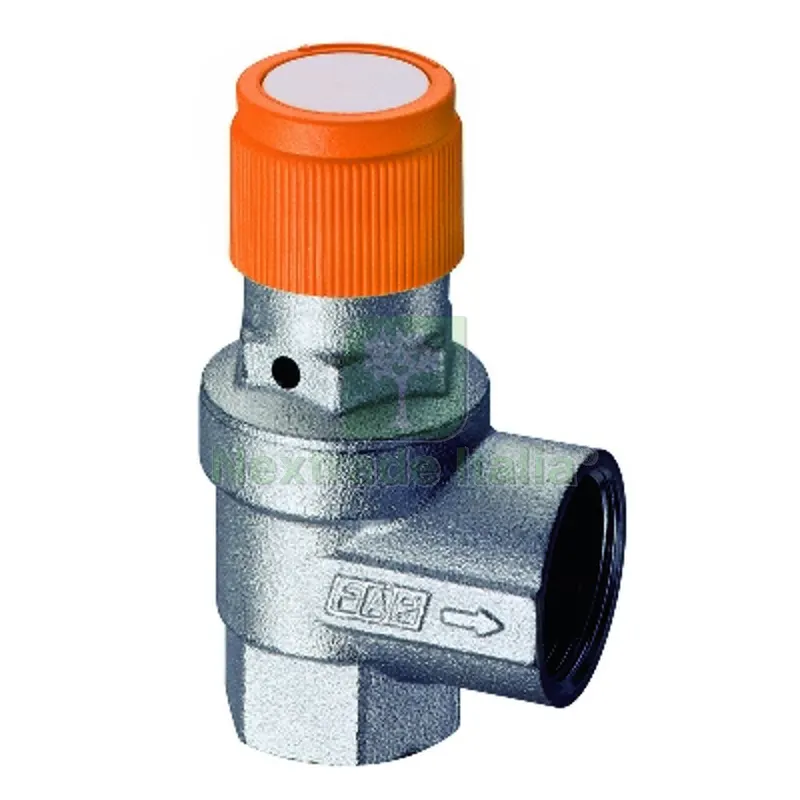 VALVOLA DI SICUREZZA ORDINARIA CROMATA PER IMPIANTI SOLARI 3 bar — Rubinetti e valvole — rif. FERX.DIA321-2006-30 VALVOLA DI SICUREZZA ORDINARIA CROMATA PER IMPIANTI SOLARI 3 bar — Rubinetti e valvole — rif. FERX.DIA321-2006-30