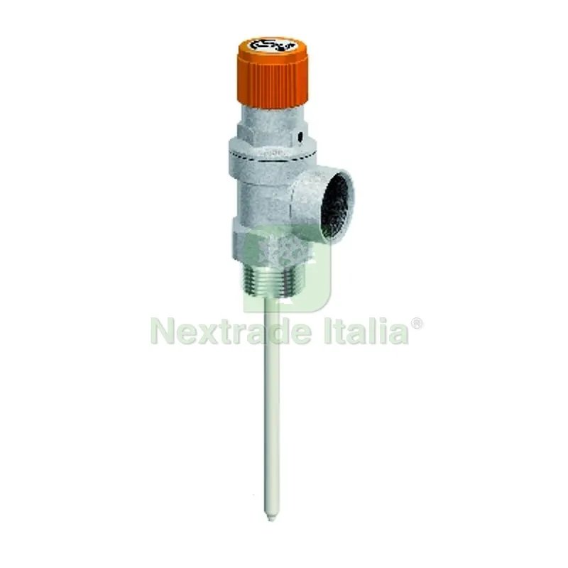 VALVOLA DI SICUREZZA COMBINATA CROMATA PER IMPIANTI SOLARI 10 bar - 1/2Mx1/2F — Rubinetti e valvole — rif. FERX.DIA321-2009-0410