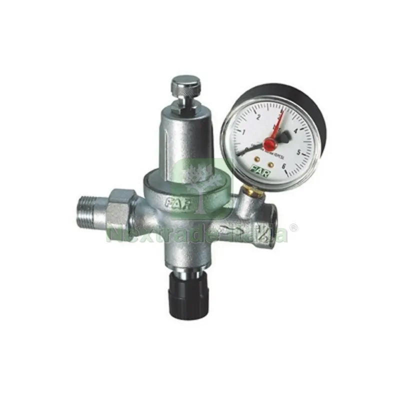 GRUPPO DI RIEMPIMENTO AUTOMATICO CROMATO CON MANOMETRO (FAR) M.F. 1/2 gas — Tubi e raccordi — rif. FERX.DIA321-2110-04