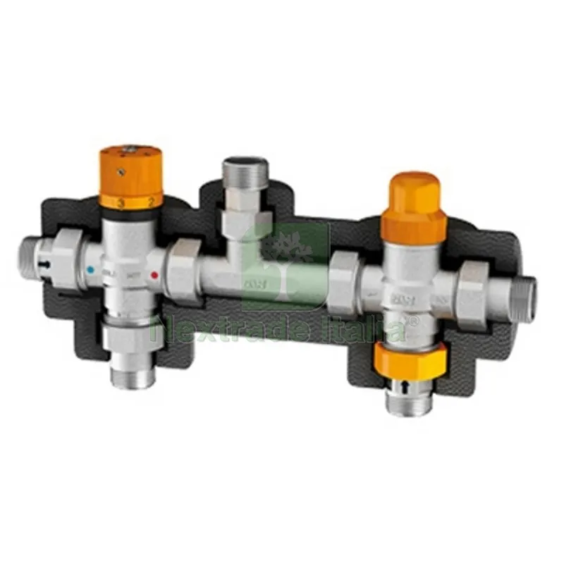 GRUPPO PER IMPIANTO SOLARE CON INTEGRAZIONE TERMICA E DEVIATORE 3/4" — Rubinetti e valvole — rif. FERX.DIA321-3092-05 GRUPPO PER IMPIANTO SOLARE CON INTEGRAZIONE TERMICA E DEVIATORE 3/4" — Rubinetti e valvole — rif. FERX.DIA321-3092-05