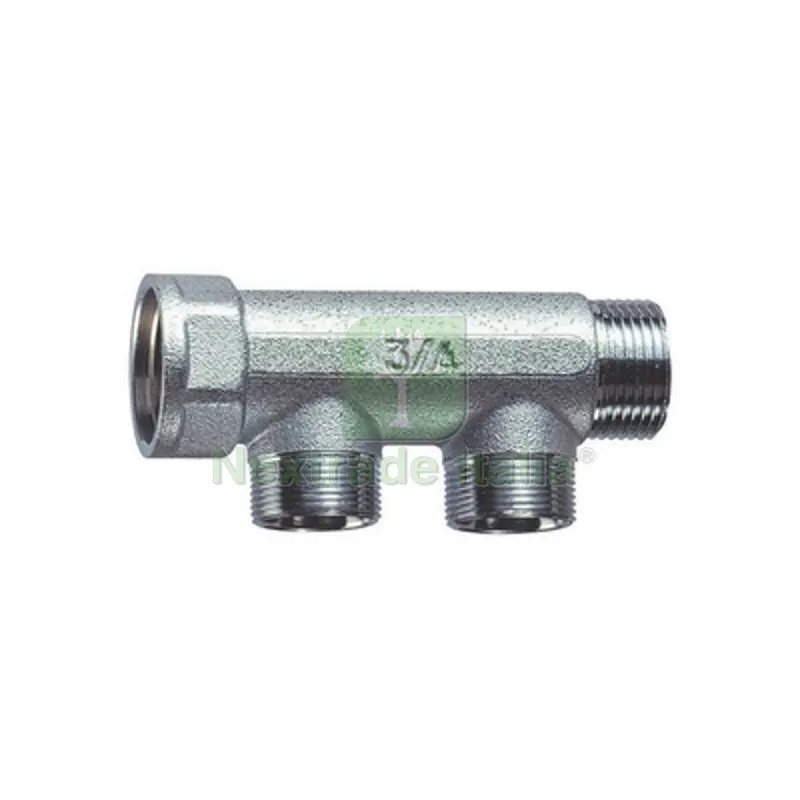 COLLETTORE CROMATO A 2 DERIVAZIONI (FAR) M.F. 1" — Tubi e raccordi — rif. FERX.DIA321-3300-06 COLLETTORE CROMATO A 2 DERIVAZIONI (FAR) M.F. 1" — Tubi e raccordi — rif. FERX.DIA321-3300-06