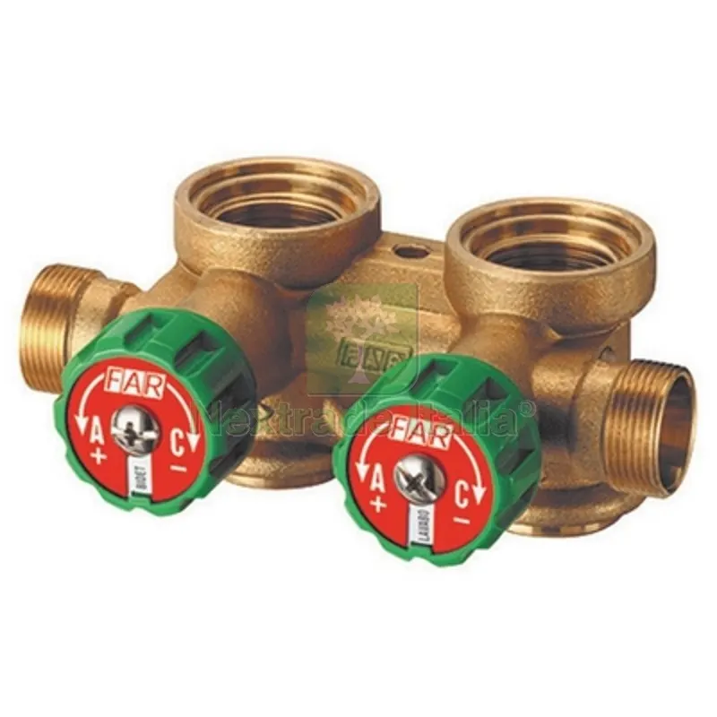COLLETTORE COMPLANARE COMPONIBILE CON VALVOLE GIALLE SINISTRO (FAR) 3/4 — Tubi e raccordi — rif. FERX.DIA321-3752-05 COLLETTORE COMPLANARE COMPONIBILE CON VALVOLE GIALLE SINISTRO (FAR) 3/4 — Tubi e raccordi — rif. FERX.DIA321-3752-05