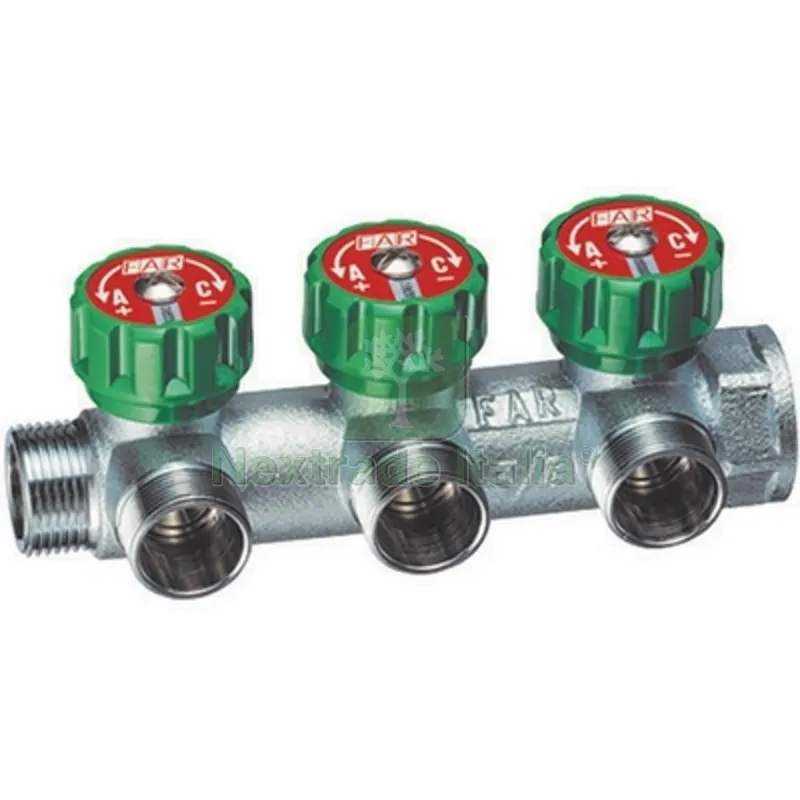 COLLETTORE 3 DERIVAZIONI ATTACCO M.F. (FAR) 1" — Tubi e raccordi — rif. FERX.DIA321-3850-06