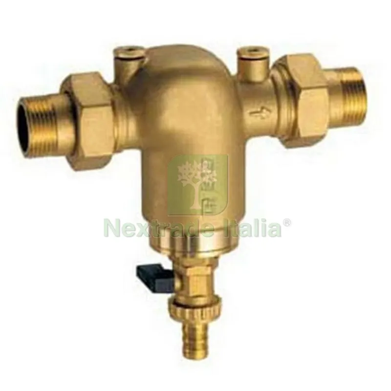 FILTRO PER IMPIANTI SANITARI CON ATTACCHI MANOMETRO MM GIALLO 3/4" — Rubinetti e valvole — rif. FERX.DIA321-3930-05