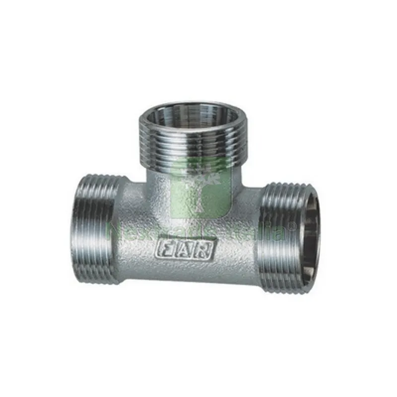 RACCORDO A T 3 MONOCONI CROMATO PER RAME (FAR) 1/2 (24 x 19) — Tubi e raccordi — rif. FERX.DIA321-5410-04 RACCORDO A T 3 MONOCONI CROMATO PER RAME (FAR) 1/2 (24 x 19) — Tubi e raccordi — rif. FERX.DIA321-5410-04