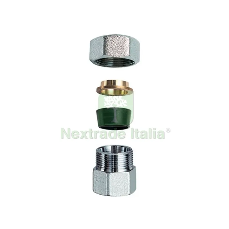 NIPLEX FEMMINA CROMATO C/MONOCONO IN GOMMA PER RAME 3/4" x 22 — Tubi e raccordi — rif. FERX.DIA321-55060-0522 NIPLEX FEMMINA CROMATO C/MONOCONO IN GOMMA PER RAME 3/4" x 22 — Tubi e raccordi — rif. FERX.DIA321-55060-0522