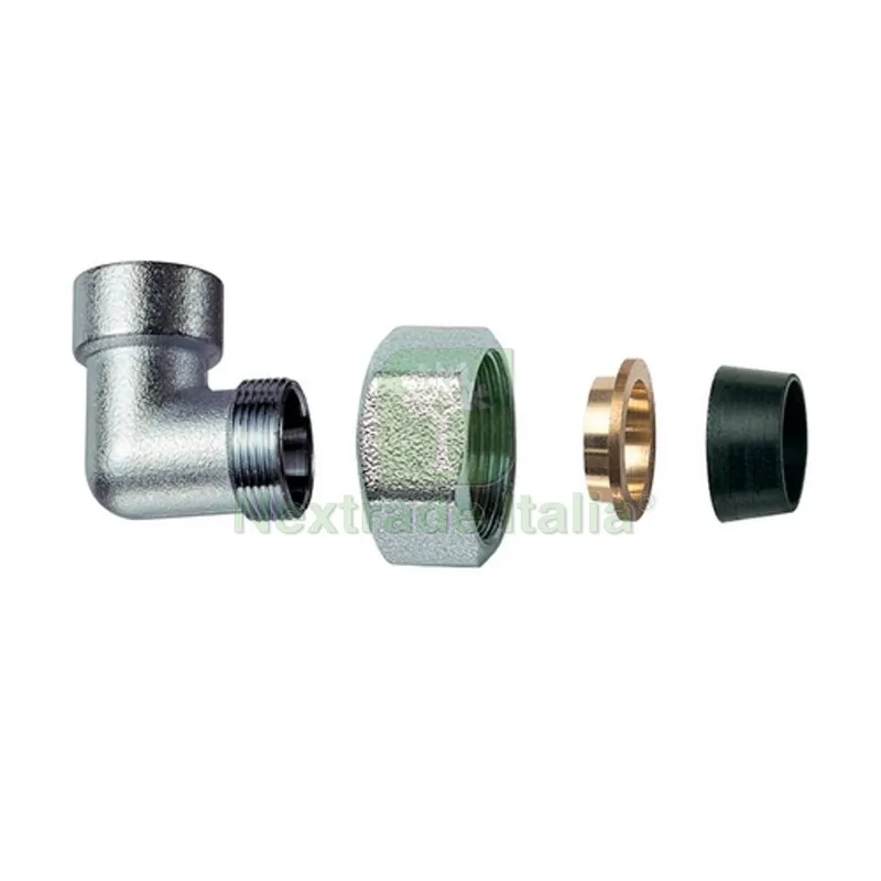 GOMITO FEMMINA CROMATO C/MONOCONO IN GOMMA PER RAME 3/4" x 18 — Tubi e raccordi — rif. FERX.DIA321-55310-0518 GOMITO FEMMINA CROMATO C/MONOCONO IN GOMMA PER RAME 3/4" x 18 — Tubi e raccordi — rif. FERX.DIA321-55310-0518