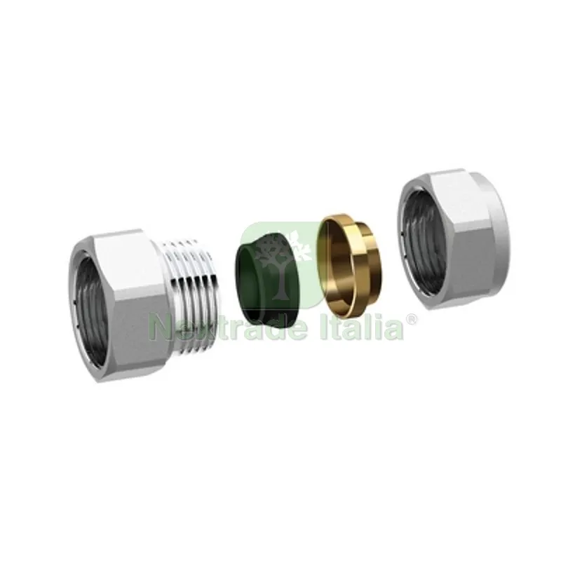 RACCORDO ADATTATORE CROMATO PER TUBO RAME 3/4" x 18 — Tubi e raccordi — rif. FERX.DIA321-5807-0518 RACCORDO ADATTATORE CROMATO PER TUBO RAME 3/4" x 18 — Tubi e raccordi — rif. FERX.DIA321-5807-0518
