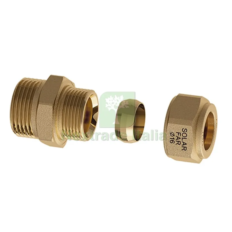 NIPPLE MASCHIO CON TENUTA METALLICA PER IMPIANTI SOLARI 1" - Diam. 22 — Tubi e raccordi — rif. FERX.DIA321-5871-0622