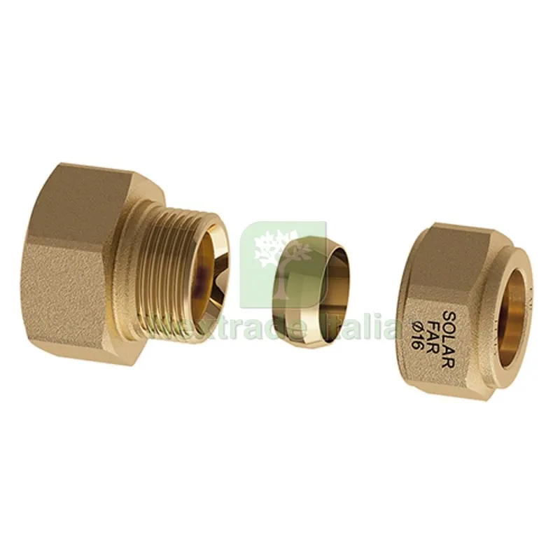 NIPPLE FEMMINA CON TENUTA METALLICA PER IMPIANTI SOLARI 3/4 - Diam. 22 — Tubi e raccordi — rif. FERX.DIA321-5873-0522