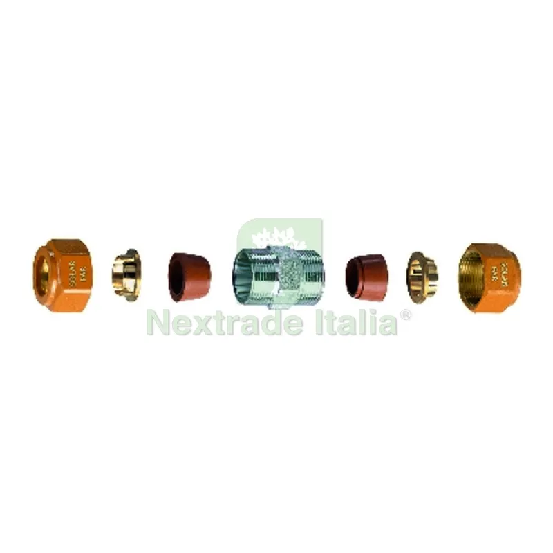 NIPPLE DOPPIO COMPLETO DI KIT DI TENUTA PER IMPIANTI SOLARI Diam. 22 — Tubi e raccordi — rif. FERX.DIA321-5874-22 NIPPLE DOPPIO COMPLETO DI KIT DI TENUTA PER IMPIANTI SOLARI Diam. 22 — Tubi e raccordi — rif. FERX.DIA321-5874-22
