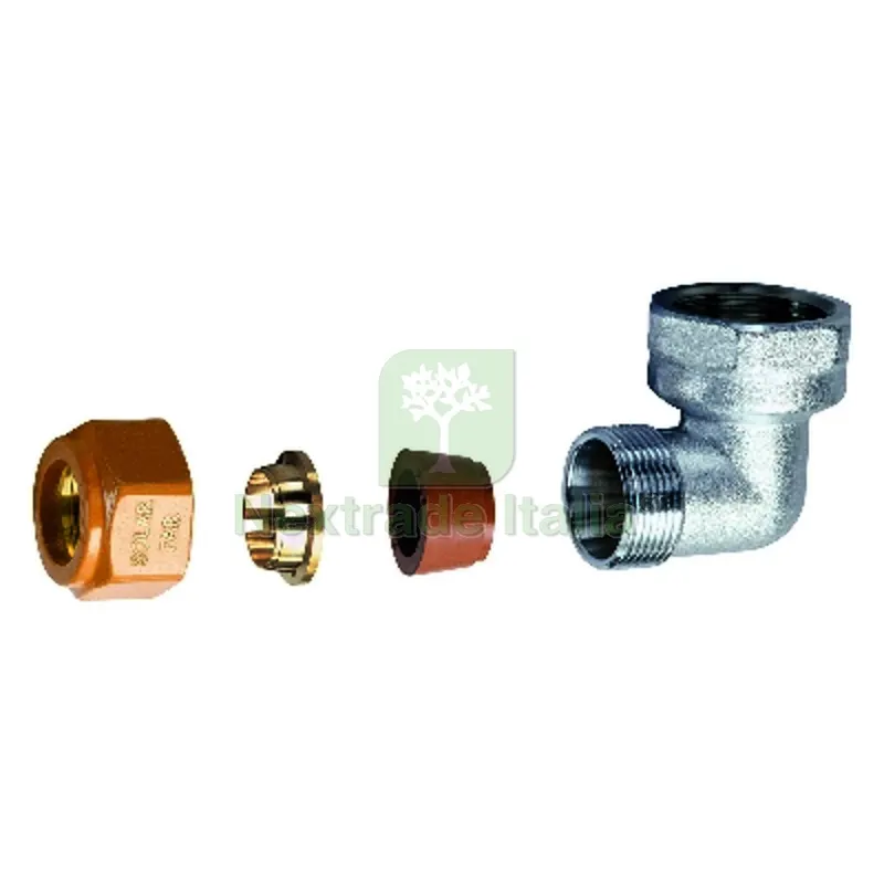 GOMITO FEMMINA COMPLETO DI KIT DI TENUTA PER IMPIANTI SOLARI 3/4 - Diam. 18 — Tubi e raccordi — rif. FERX.DIA321-5878-0518 GOMITO FEMMINA COMPLETO DI KIT DI TENUTA PER IMPIANTI SOLARI 3/4 - Diam. 18 — Tubi e raccordi — rif. FERX.DIA321-5878-0518