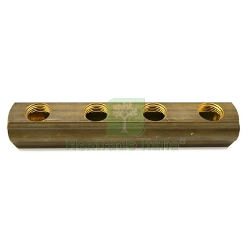 COLLETTORE DA BARRA FF 3/4 Giallo 6 Vie — Tubi e raccordi — rif. FERX.DIA322-330G-6