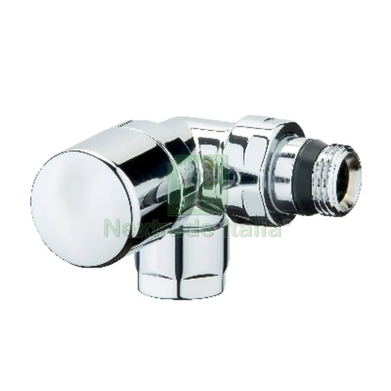 VALVOLA D'ARREDO AD ANGOLO DX TERMOSTATIZZABILE CROMO-LUCIDO 1/2" — Rubinetti e valvole — rif. FERX.DIA322-35DXCR-04