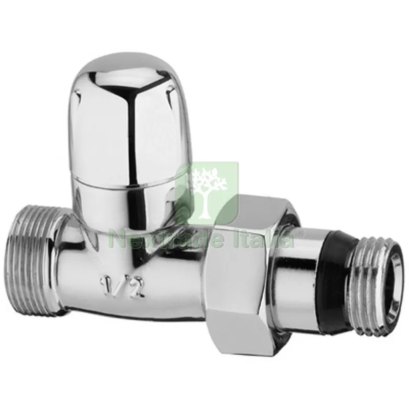 DETENTORE D'ARREDO DIRITTO CROMO 1/2" — Tubi e raccordi — rif. FERX.DIA322-46CR-04