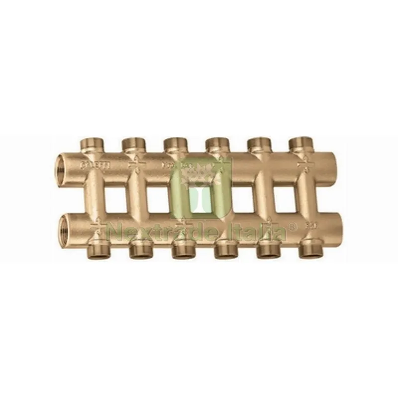 COLLETTORE COMPLANARE FUSO MONOBLOCCO 3/4" 6+6 deriv. — Tubi e raccordi — rif. FERX.DIA323-356-506