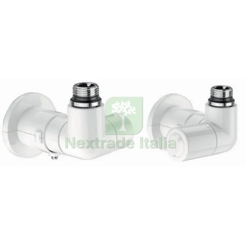 VALVOLA TERMOSTATIZZABILE + DETENTORE DOPPIA SQUADRA BIANCO VERSIONE D 1/2" 23 p. 1,5 Bianco — Rubinetti e valvole — rif. FERX.DIA323-400301
