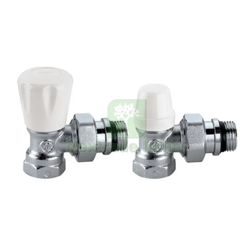 COPPIA VALVOLE PER RADIATORI ATTACCO FERRO 3/8" — Rubinetti e valvole — rif. FERX.DIA323-411K-331
