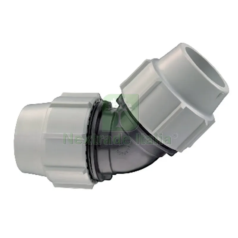 GOMITO A 45° PLASSON PER TUBO POLIETILENE Diam. 32 — Teli e film di protezione — rif. FERX.DIA331-7060-32 GOMITO A 45° PLASSON PER TUBO POLIETILENE Diam. 32 — Teli e film di protezione — rif. FERX.DIA331-7060-32